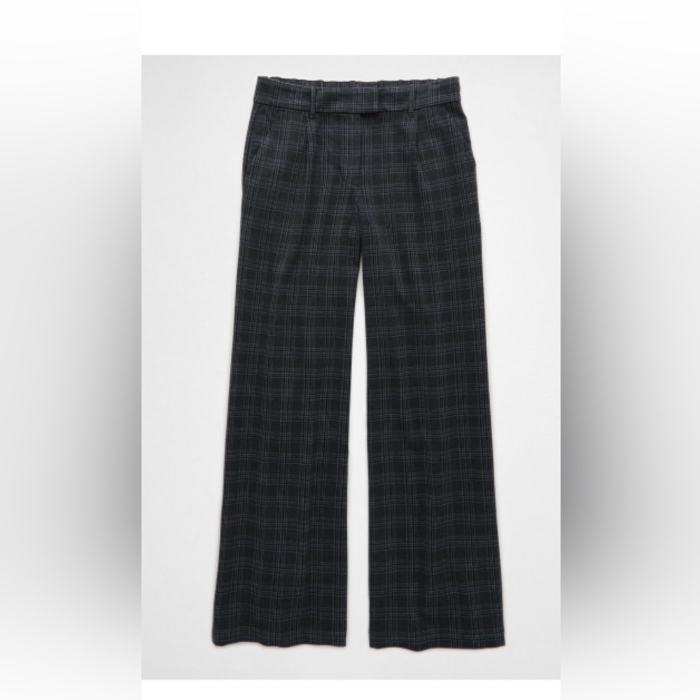 American Eagle Outfitters “Poppy” Plaid Wide Leg Trousers